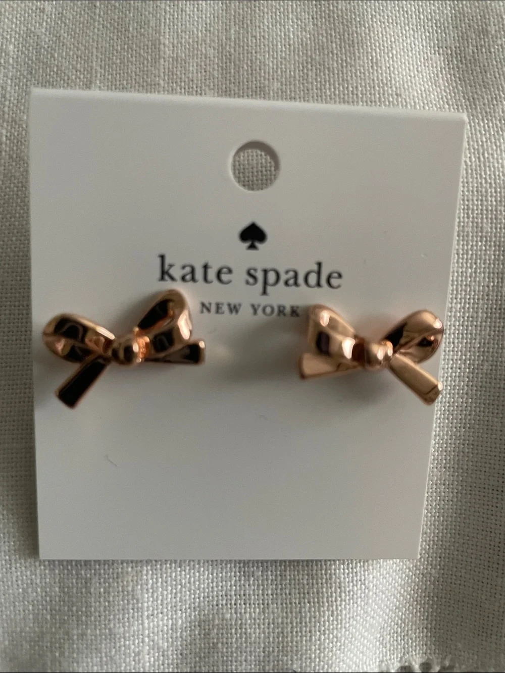 kate spade Rose Gold Bow Stud Earrings  NWT